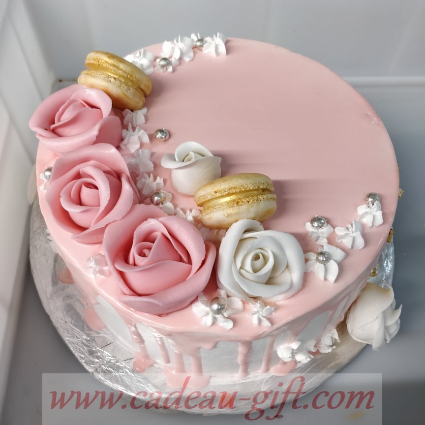 Kit de décoration Anniversaire rose gold (gâteau non inclus) 🍰